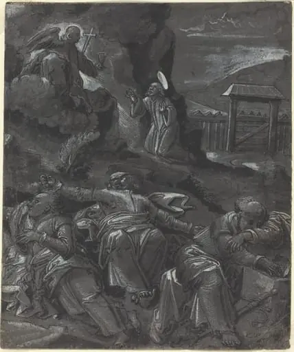 Christ in the Garden of Gethsemane, by German 16th Century