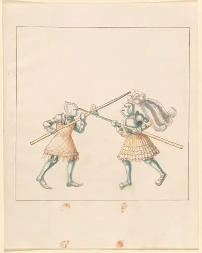 Foot Combat with Awl Pikes, by German 16th Century