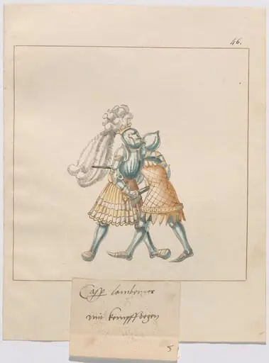 Foot Combat with Daggers, by German 16th Century