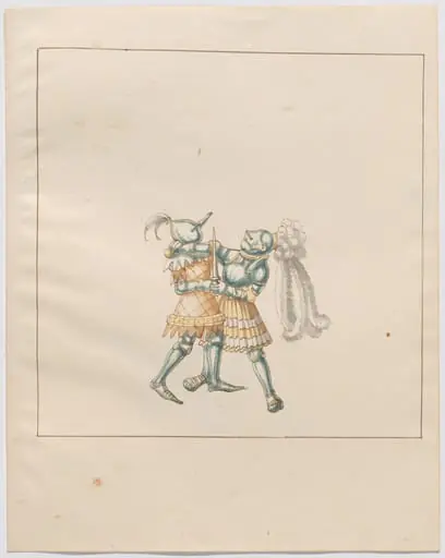 Foot Combat with Daggers, by German 16th Century