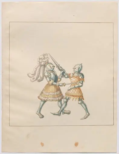 Foot Combat with Daggers, by German 16th Century