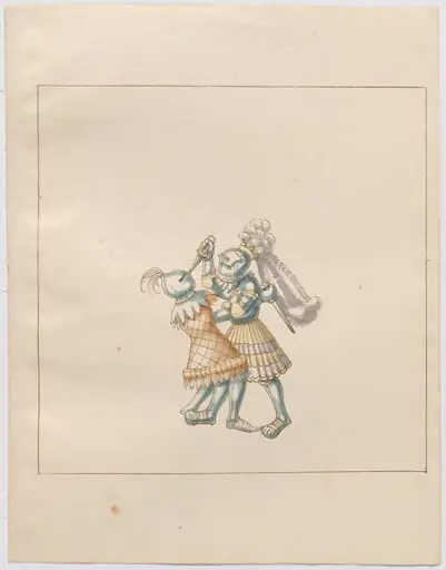 Foot Combat with Daggers, by German 16th Century