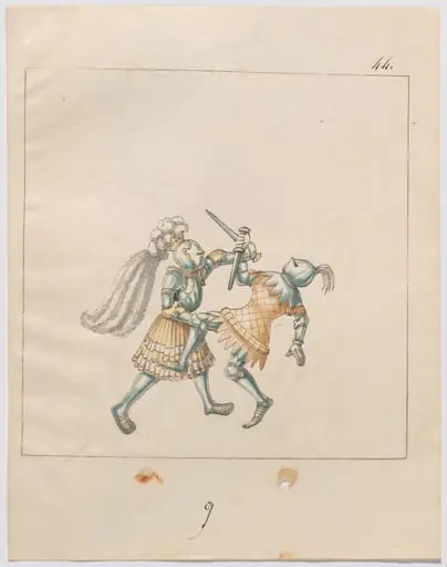 Foot Combat with Daggers, by German 16th Century