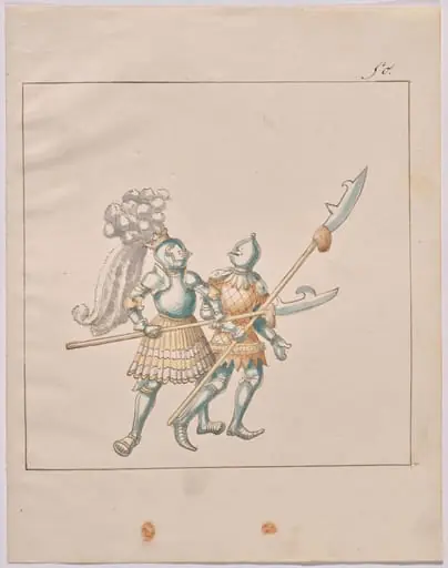 Foot Combat with Glaives, by German 16th Century