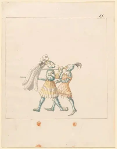 Foot Combat with Longswords, by German 16th Century