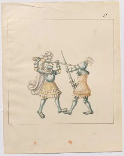 Foot Combat with Longswords, by German 16th Century