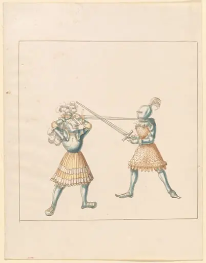Foot Combat with Longswords, by German 16th Century