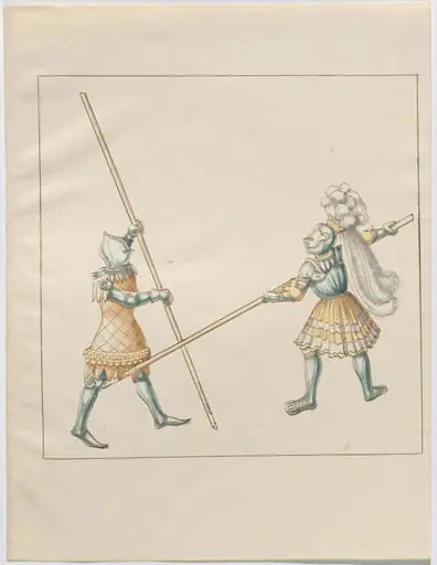 Foot Combat with Pikes, by German 16th Century