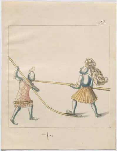 Foot Combat with Pikes, by German 16th Century