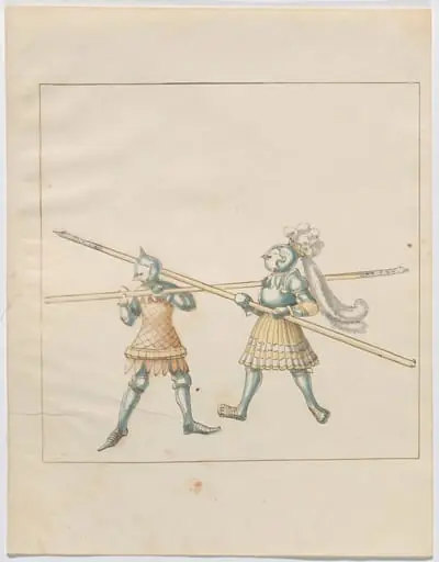 Foot Combat with Pikes, by German 16th Century