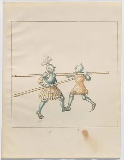 Foot Combat with Pikes, by German 16th Century