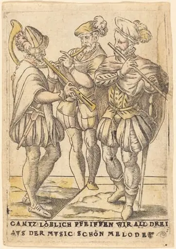 Gantz loblich Pfeiffen wir all drei avs der Mvsic: Schon Melodey, by German 16th Century