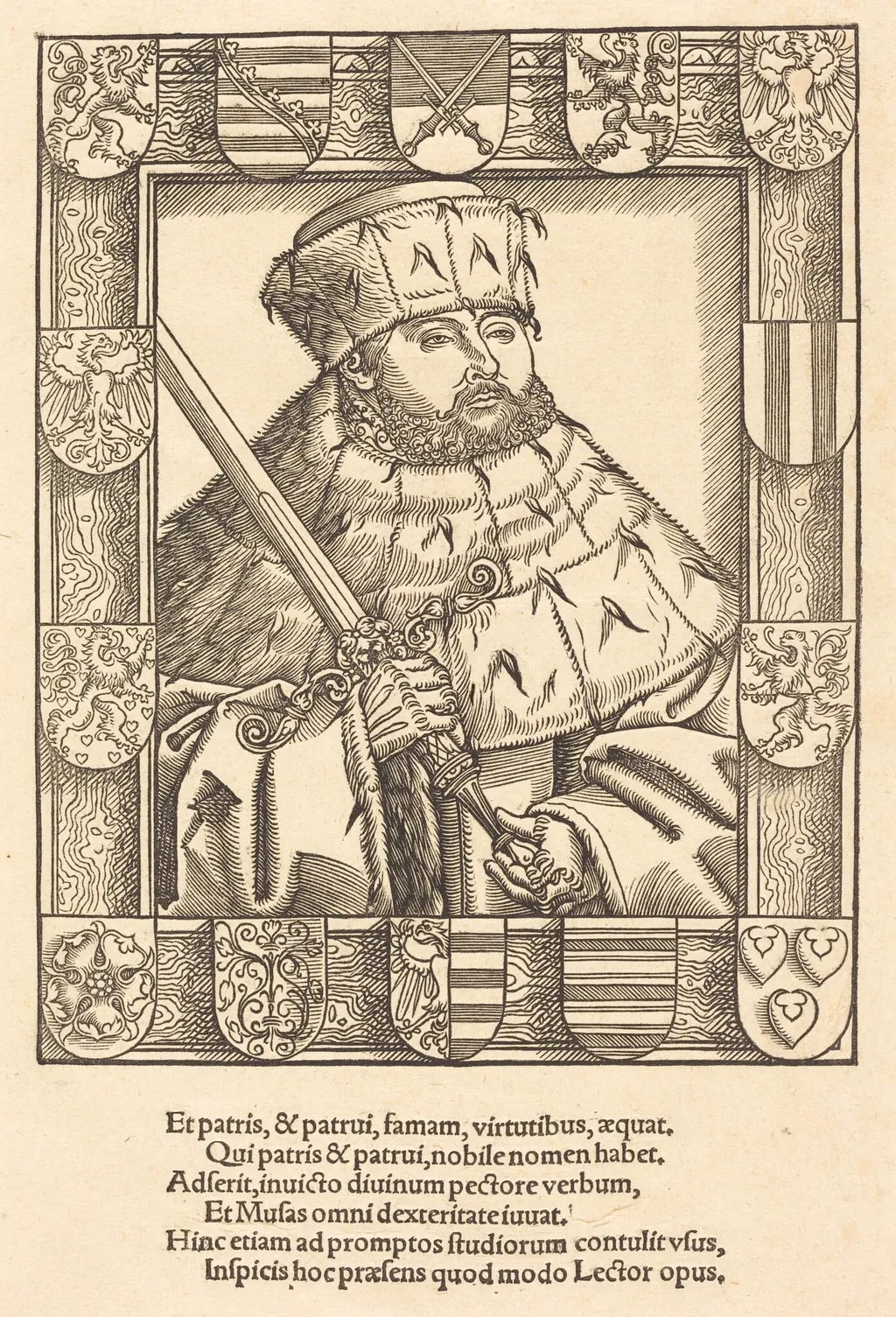 John Frederic the Magnanimous, in Electoral Robes, by German 16th Century, ink, 1550
