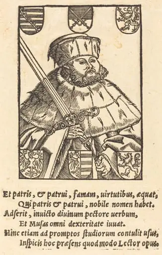 John Frederic the Magnanimous, in Electoral Robes [left], by German 16th Century