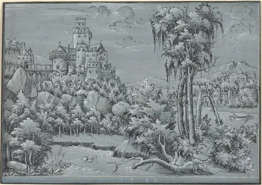 Landscape with a Castle, by German 16th Century