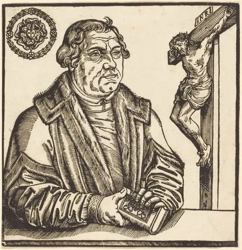 Martin Luther, Half-Length to the Left with a Book in his Hands, by German 16th Century
