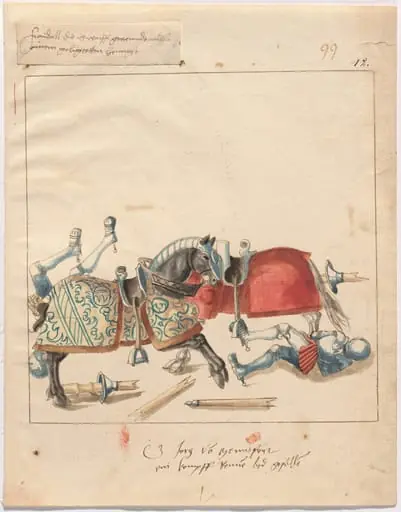 Mock Joust of War in Reinforced Field Armor, by German 16th Century