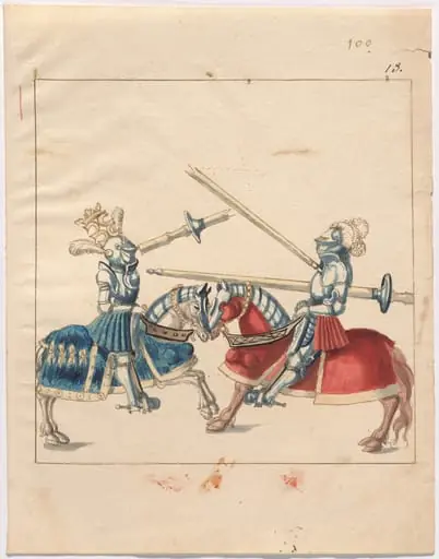 Mock Joust of War in Reinforced Field Armor, by German 16th Century