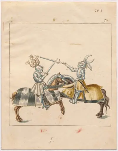 Mock Joust of War in Reinforced Field Armor, by German 16th Century