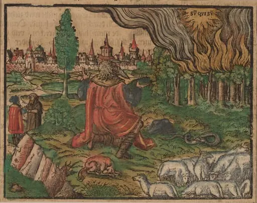 Moses and the Burning Bush, by German 16th Century