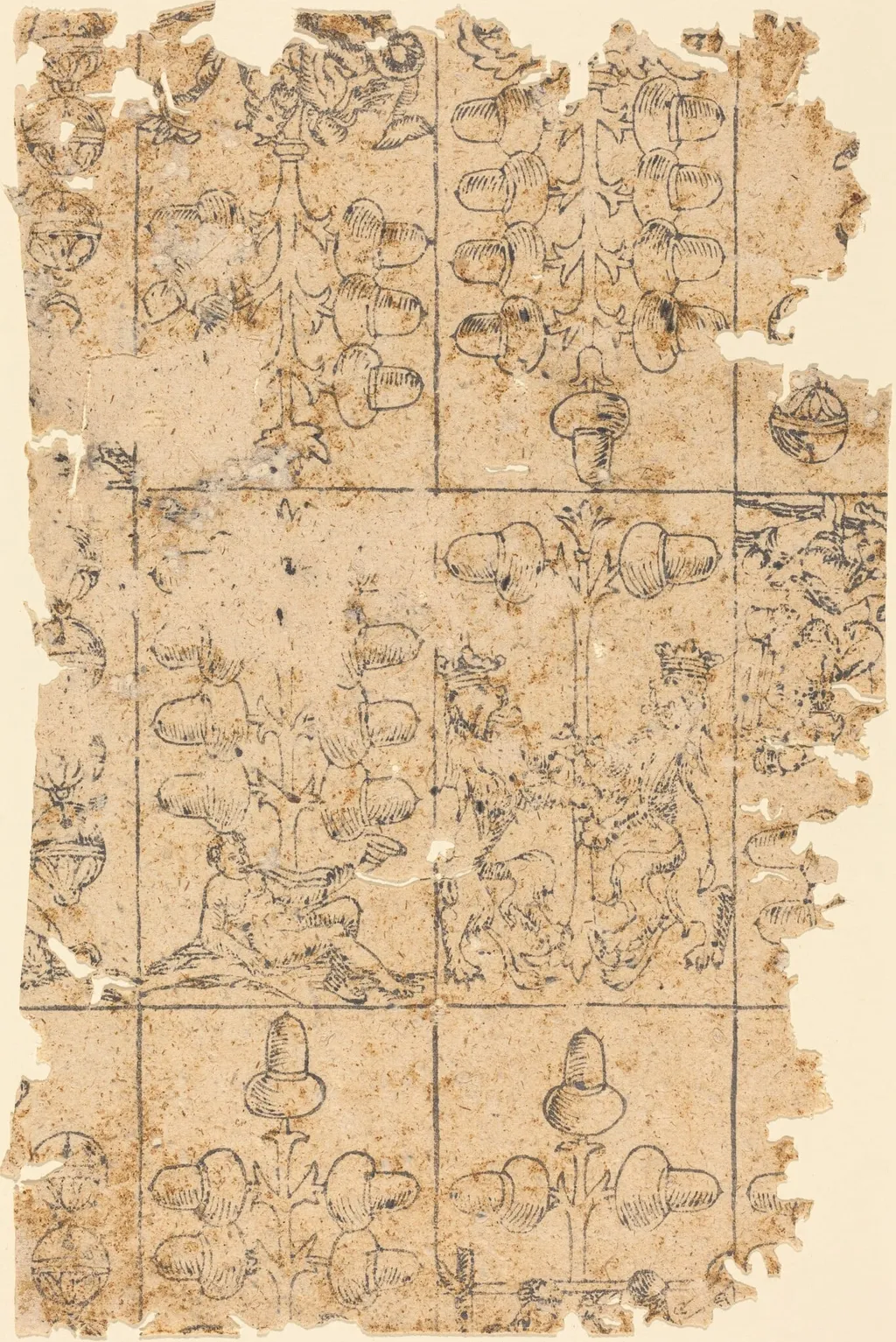 Playing Card, by German 16th Century, ink, 1550