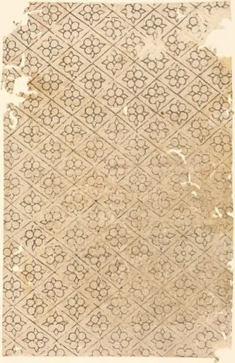 Sheet with Flower and Diamond Pattern, by German 16th Century