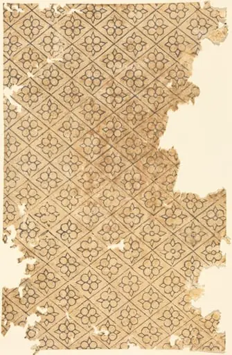 Sheet with Flower and Diamond Pattern, by German 16th Century
