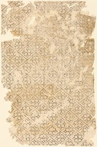 Sheet with Flower and Diamond Pattern, by German 16th Century