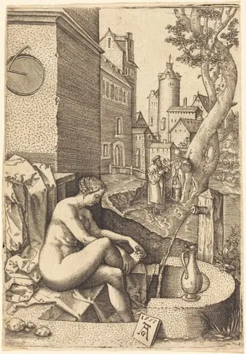Susanna Surprised by the Two Elders, by German 16th Century