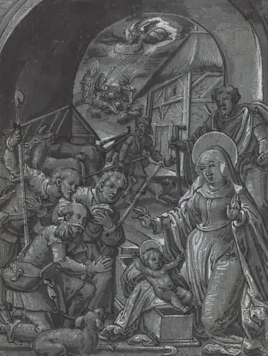 The Birth of Christ [verso], by German 16th Century