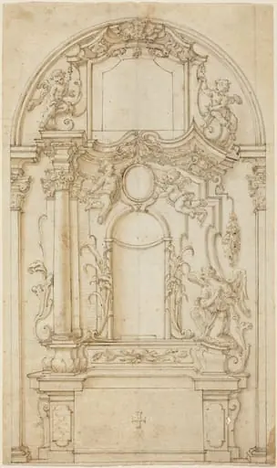 Study for an Altar and a Reredos, by German 18th Century