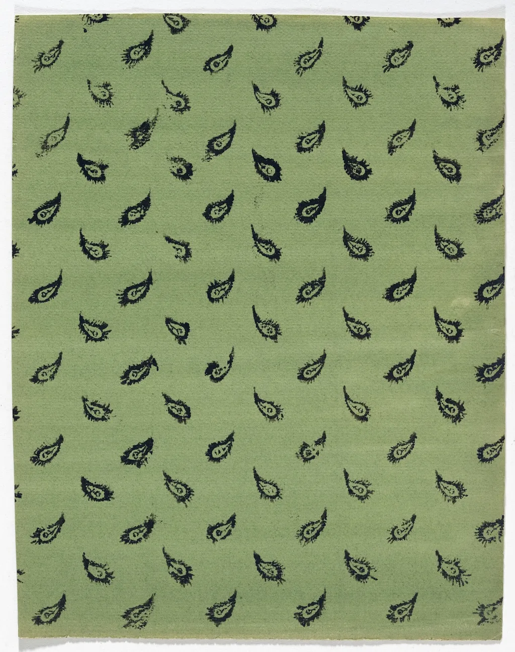 Endpaper with Feather Design, by German 19th Century, ink, 1850