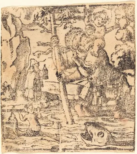 Saint Christopher, by German 19th Century