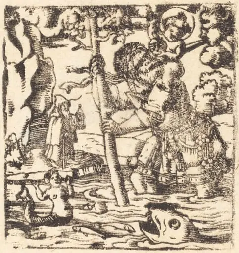Saint Christopher, by German 19th Century