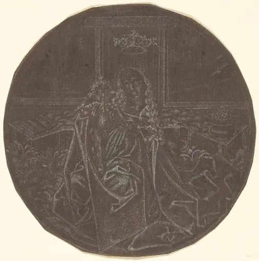 The Madonna and Child in a Garden, by German 19th Century