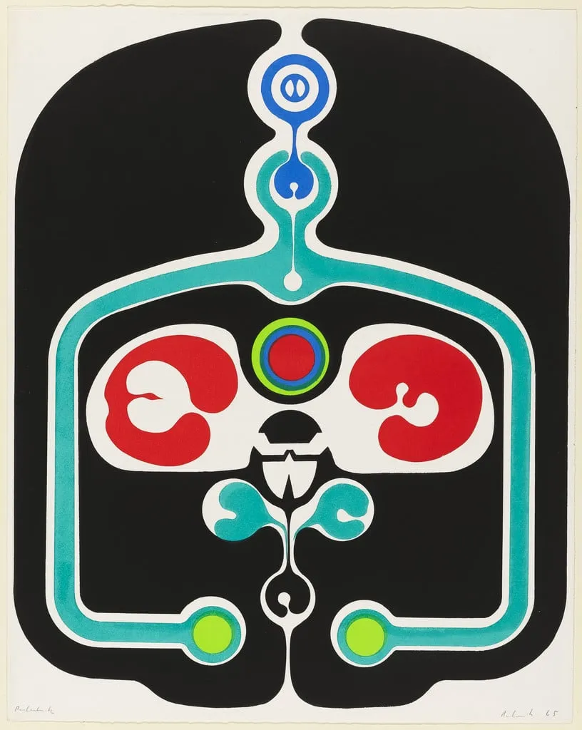 Untitled, by Gernot Bubenik, ink, 1965