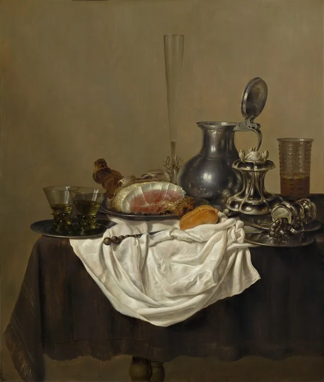 Still Life with Ham — Gerret Willemsz Heda