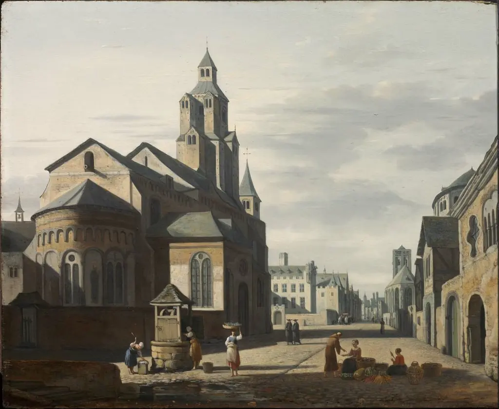 Church of Saint Cecilia, Cologne, by Gerrit Adriaenszoon Berckheyde