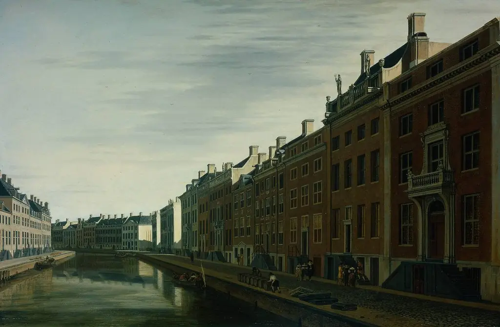 The ‘Golden Bend’ in the Herengracht, Amsterdam, Seen from the West, by Gerrit Adriaenszoon Berckheyde