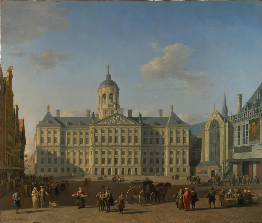 The Town Hall, Amsterdam, by Gerrit Adriaenszoon Berckheyde