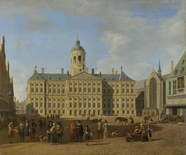 The town hall on the Dam in Amsterdam