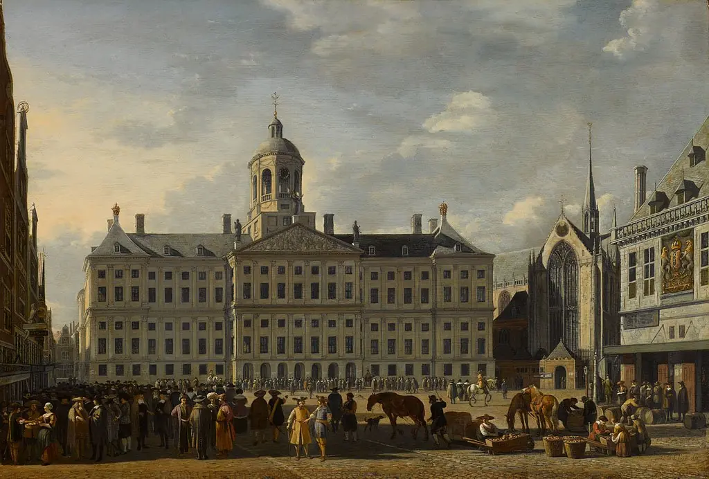 The Town Hall on the Dam in Amsterdam, by Gerrit Adriaenszoon Berckheyde