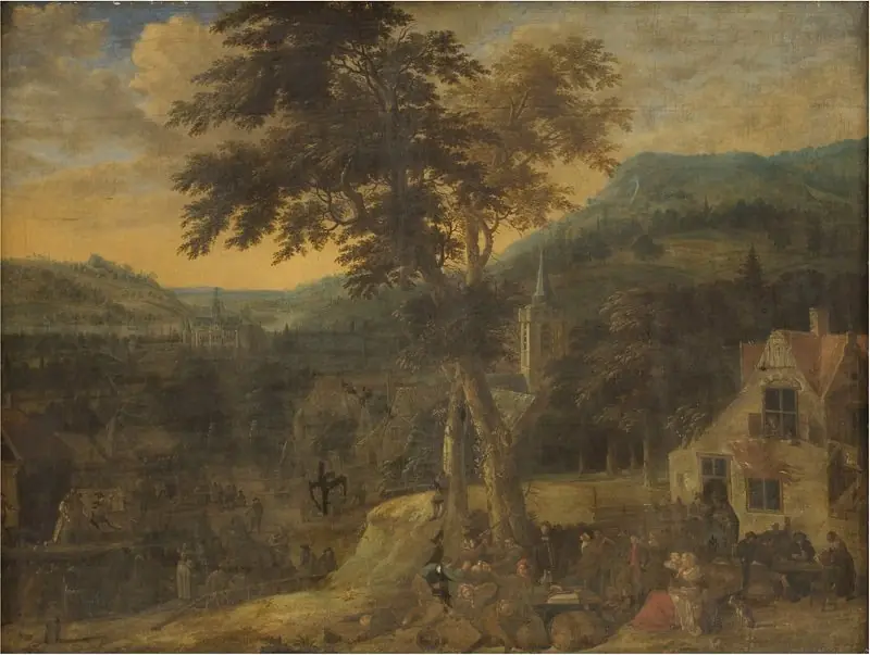 A Village Celebration, by Gerrit Battem