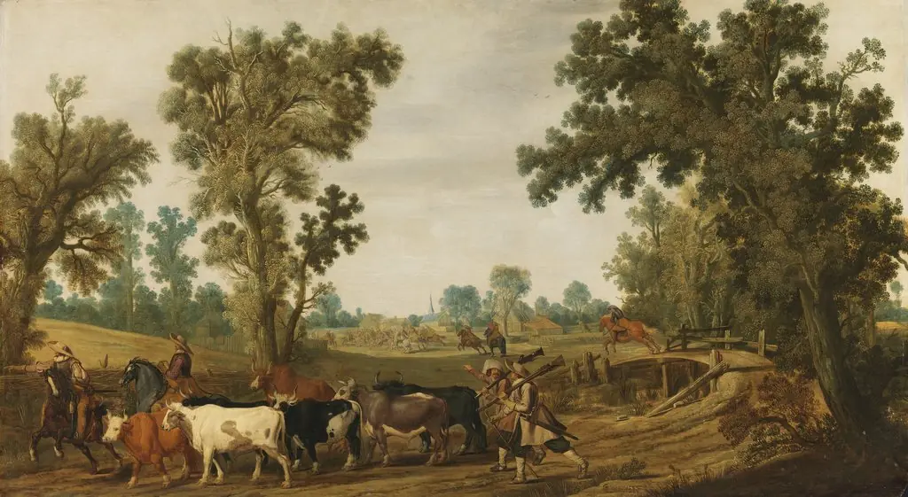 A Raid on a Village, by Gerrit Claesz Bleker