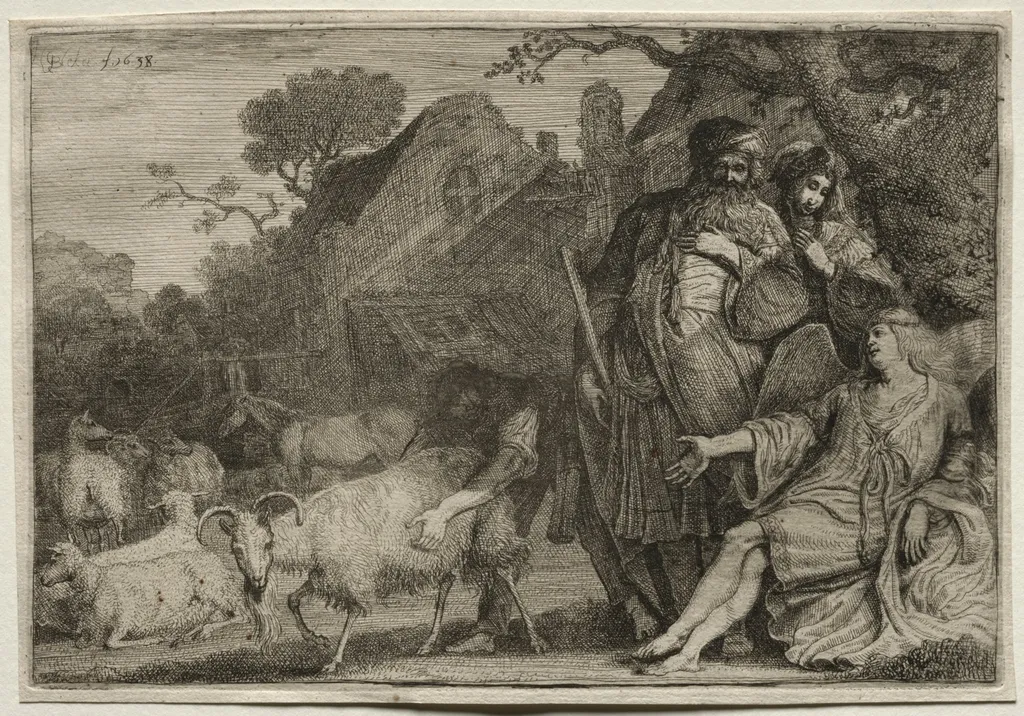 An Angel Foretells the Birth of Abraham's Son, by Gerrit Claesz Bleker, 1638