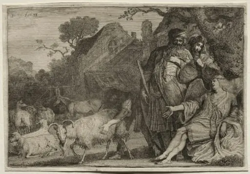 An Angel Foretells the Birth of Abraham's Son, by Gerrit Claesz Bleker