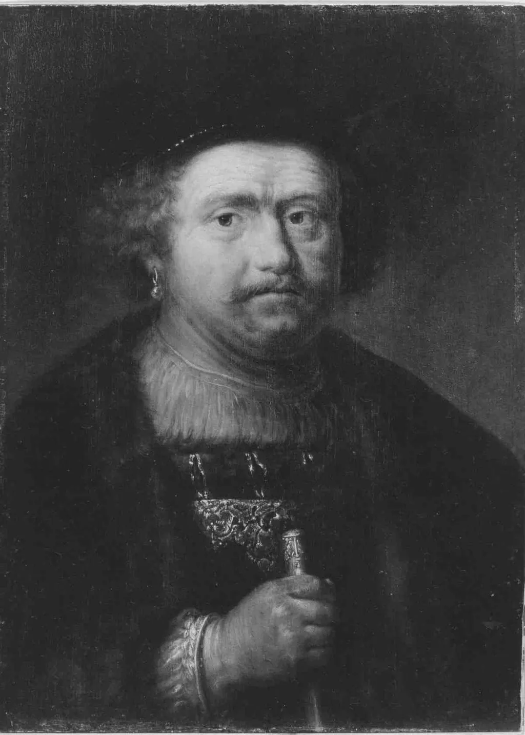 Bildnis eines alten Mannes (?), by Gerrit Dou, unspecified, 1644