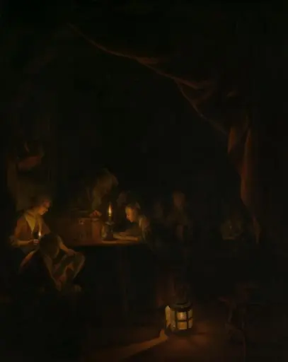 De avondschool, by Gerrit Dou