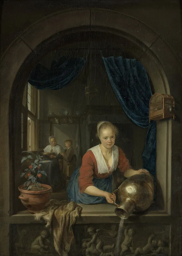 Maid at the Window, by Gerrit Dou
