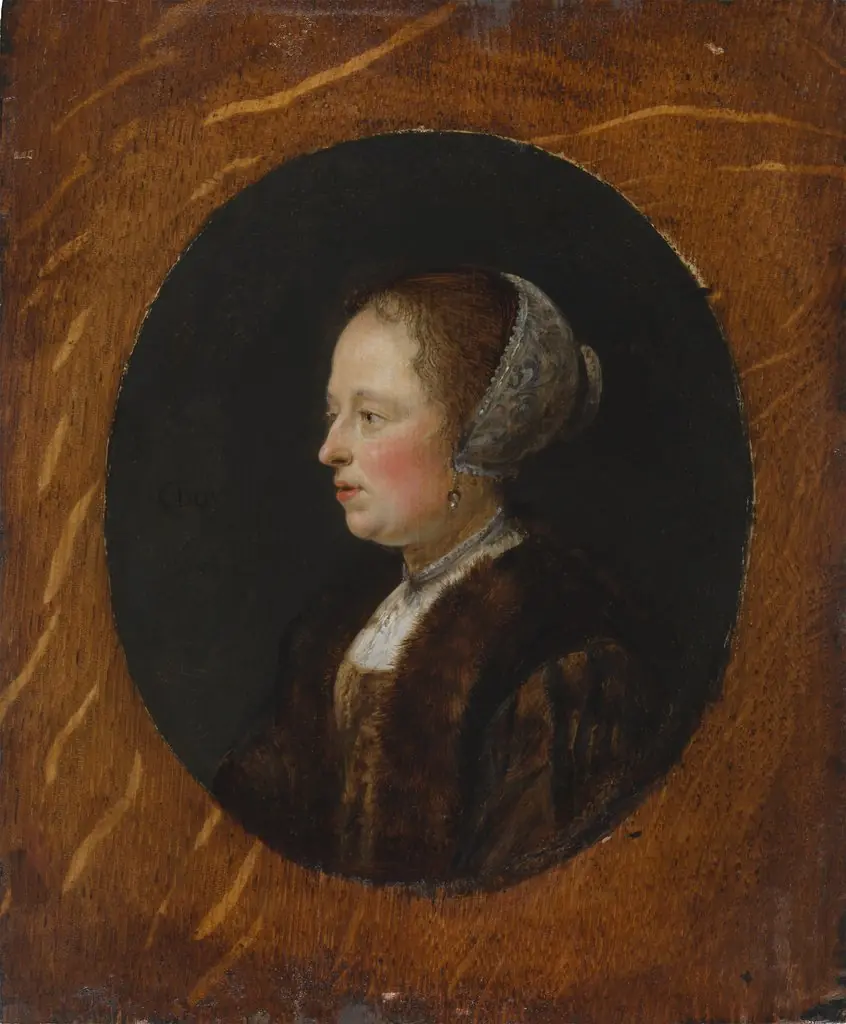 Portrait of a Woman in Profile, by Gerrit Dou